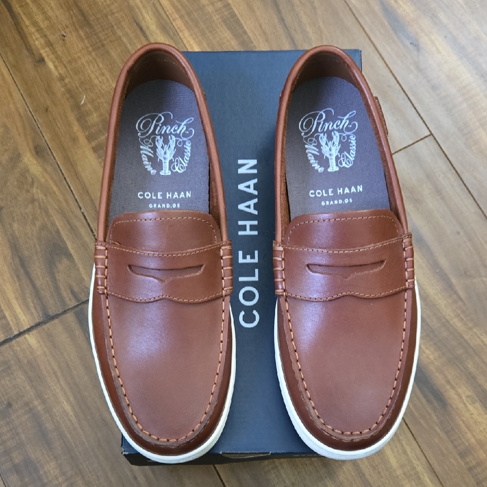 Cole Haan Men's Tan Leather Loafers